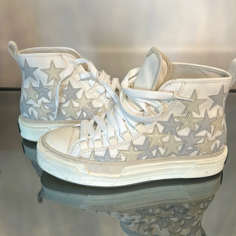 AMIRI | Shoes | Amiri Mens Stars Court Hightop Sneakers Size 9